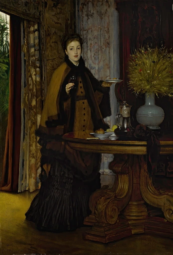 James Tissot - 144, Le Goúter Afternoon Tea, 1869